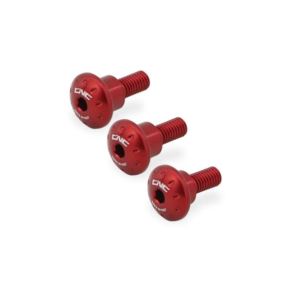 CNC Racing red frame side cover screw kit Ducati DesertX 937 2022-2024