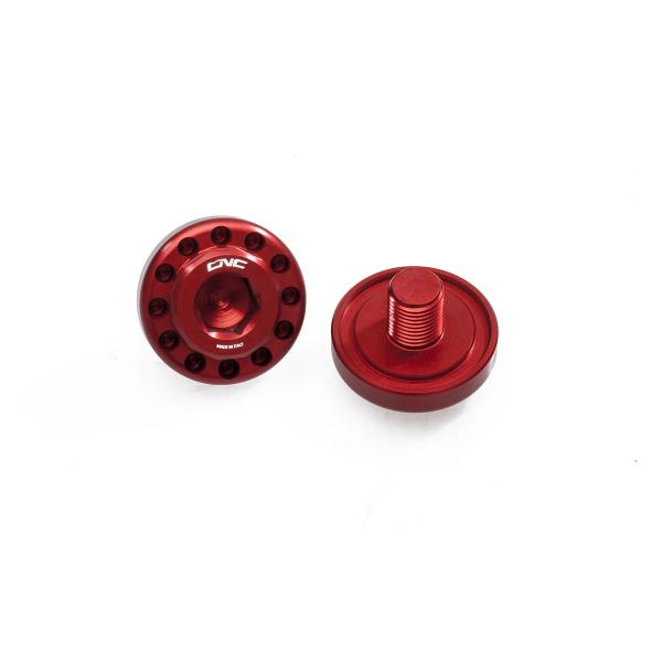 CNC Racing red original footrest central screw kit Ducati Monster 1200 2014-2021