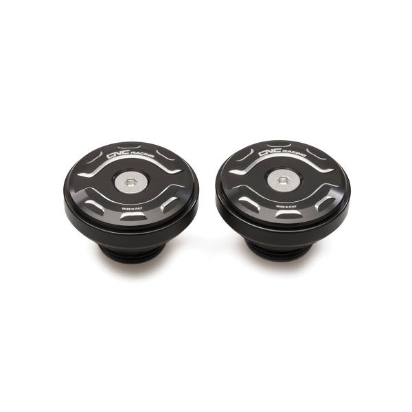 CNC Racing black/silver original footrest central screw kit Bicolor Ducati Diavel 1260 2019-2022