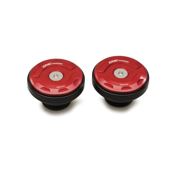 CNC Racing red original footrest central screw kit Ducati Diavel 1260 2019-2022