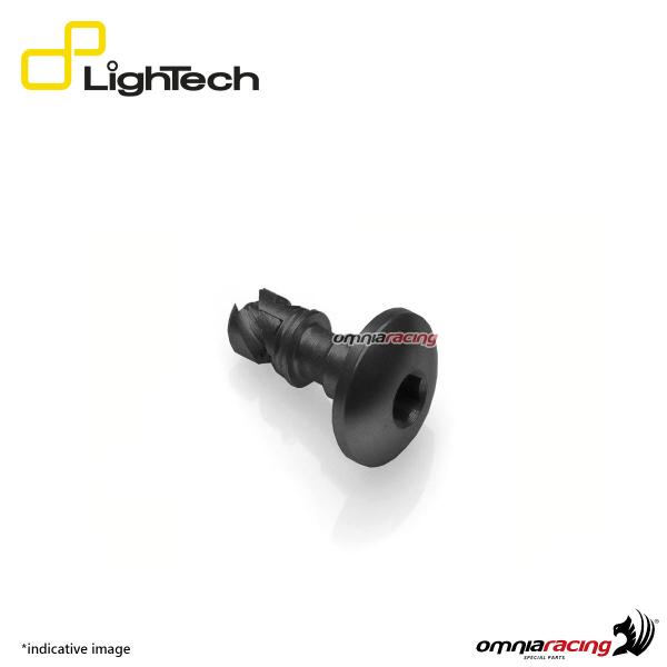 Lightech screws kit / screws with rounded head for fairing black color for Yamaha R1 2002