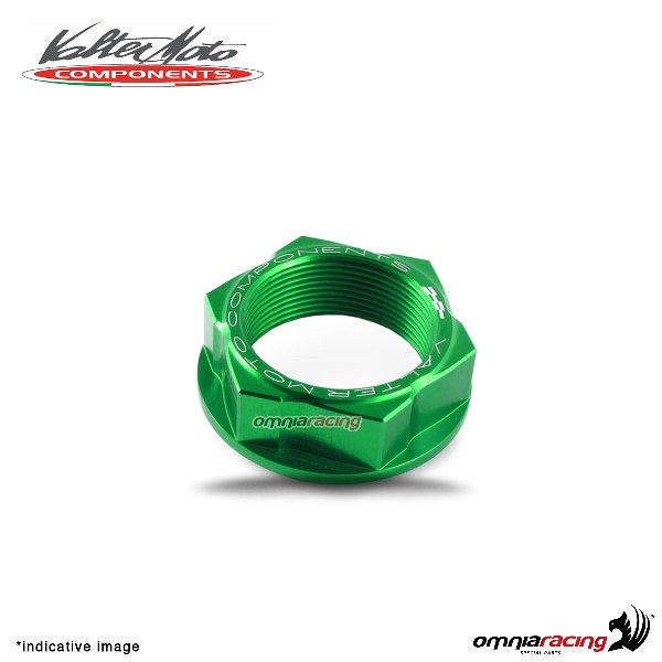 Dado Valtermoto per cannotto di sterzo ergal verde per Triumph Street Triple 2007>2016