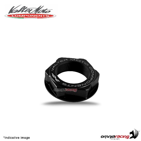 Dado Valtermoto per cannotto di sterzo ergal nero per Honda CBR600RR 2003>2015