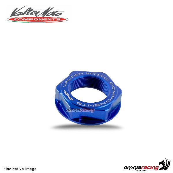 Dado Valtermoto per cannotto di sterzo ergal blu per Honda CBR600RR 2003>2015