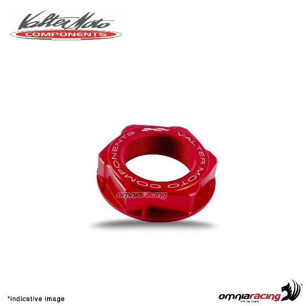 Dado Valtermoto per cannotto di sterzo ergal rosso per Honda CBR600RR 2003>2015