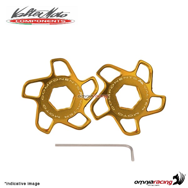 Ghiera oro Valtermoto precarico forcella per Suzuki GSXR600 2006>2010