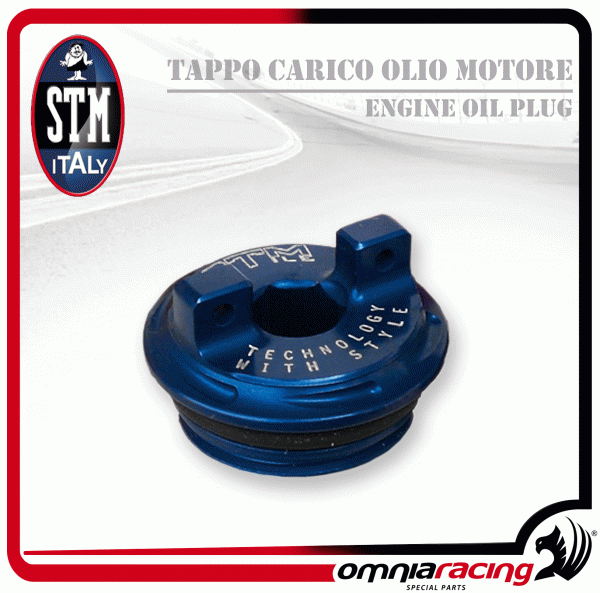 STM Tappo Carico Olio Motore colore Blu per Suzuki