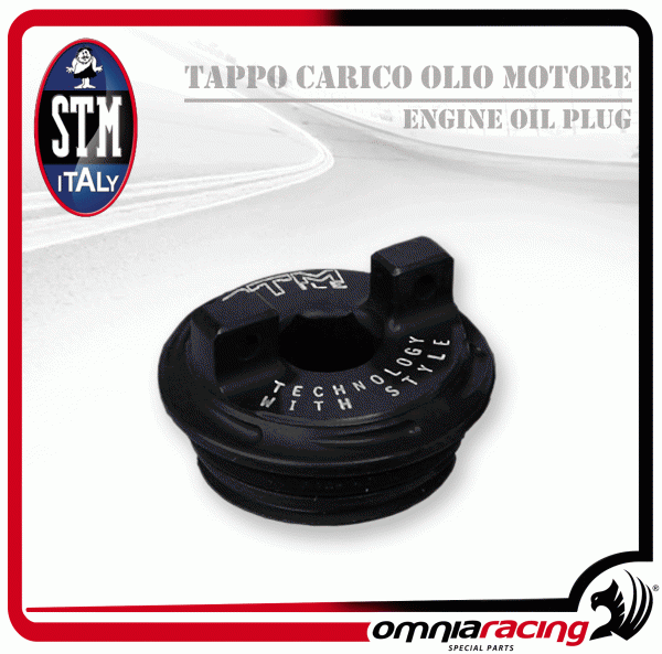 STM Tappo Carico Olio Motore colore Nero per Suzuki