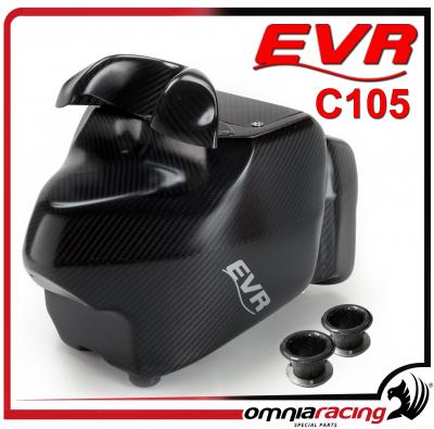 EVR - Kit Air Box in Carbonio con Cornetti Aspirazione e Filtro aria Ducati Hypermotard 796 / 1100