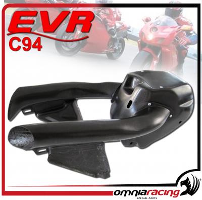 EVR - Kit Air Box Carbonio Con Canali Aria, Filtri Aria e Serbatoio Acqua per Ducati 749 / 999