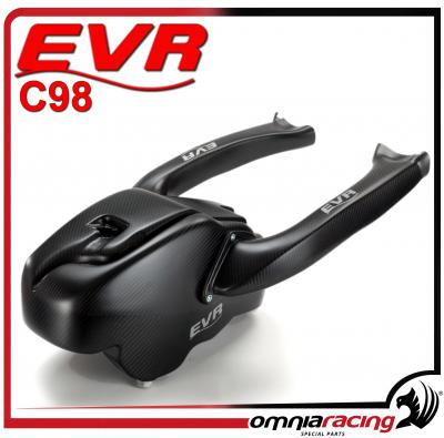 EVR - Kit Air Box Carbonio Con Canali Aria e Filtri Aria per Ducati 848 / 1098 / 1198 - S