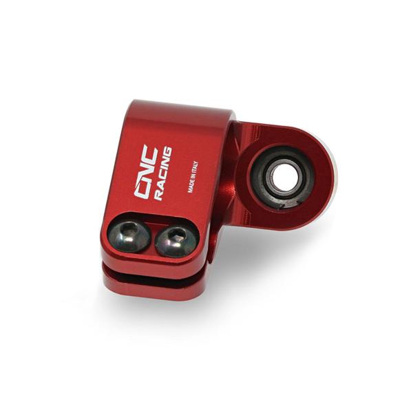 CNC Racing red clamp collar for Ohlins steering damper