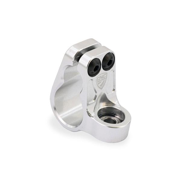 CNC Racing silver  vertical clamp collar for Ohlins steering damper