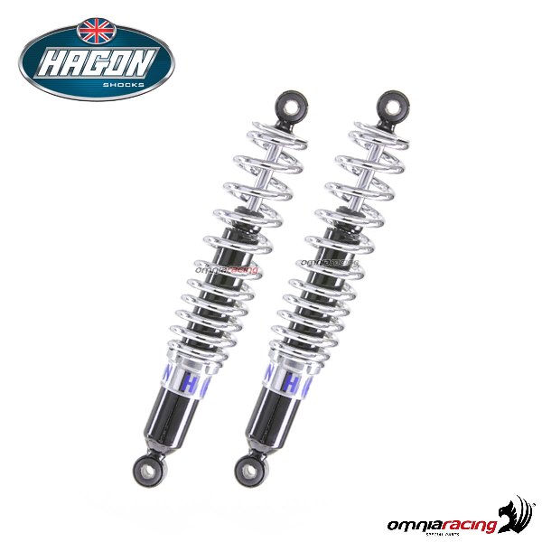 Pair of rear shock absorbers Hagon for Yamaha FZX750 1987>1990