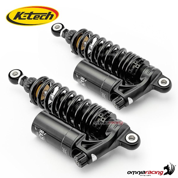 Coppia ammortizzatori posteriori regolabili K Tech Razor 332mm Harley Davidson FXDL/I Dyna 1999>2006