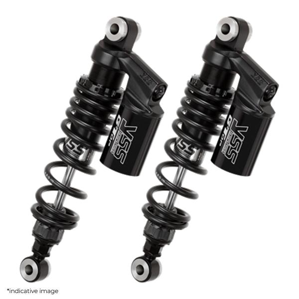 YSS G-Top black rear shock absorbers 315-325mm Harley Davidson Dyna Super Glide 2008-2017
