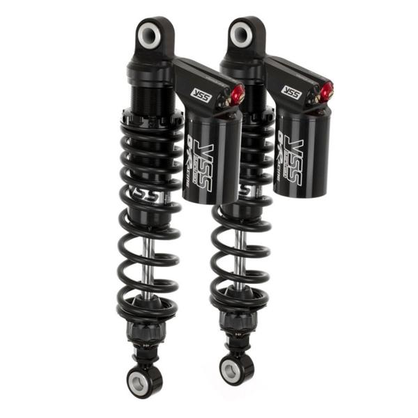 YSS G-Racing black rear shock absorbers 325-335mm Harley Davidson VRSCA 1130 V-Rod 2002-2006
