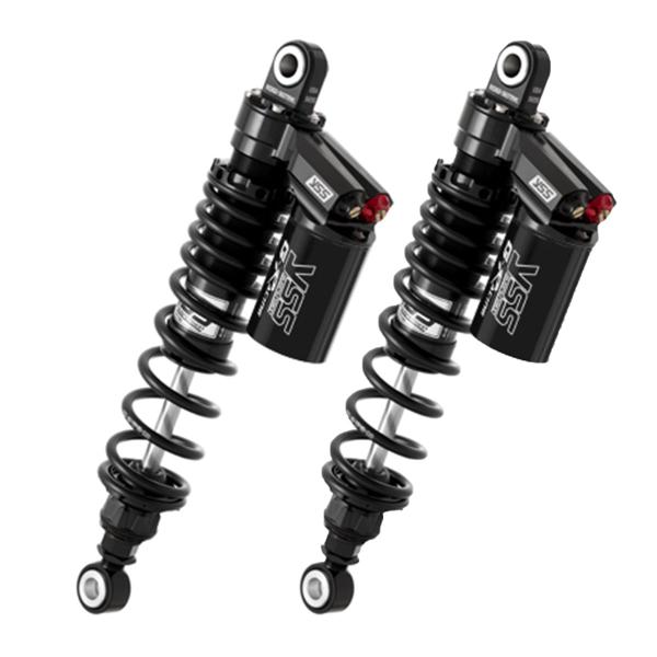 YSS G-Racing black rear shock absorbers 345-355mm Harley Davidson XR1200 2008-2012