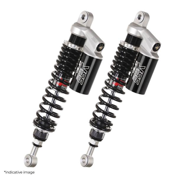 YSS G-Top rear shock absorbers 355-365mm black spring Royal Enfield Continental GT 500 2014-2018