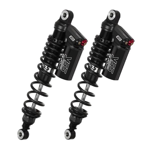 YSS G-Racing black rear shock absorbers 375-385mm Ducati GT1000 2007-2010