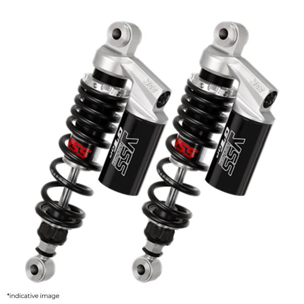 YSS G-Top rear shock absorbers 385-395mm black spring Triumph Thruxton 1200 2016-2024