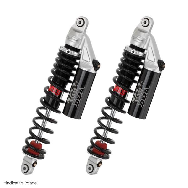 YSS G-Top rear shock absorbers 445mm black spring Honda CR480R 1979