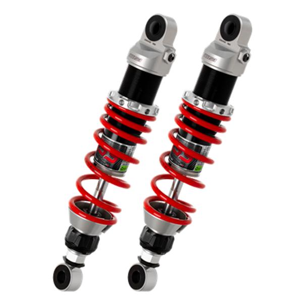 YSS G-Top black/red/red rear shock absorbers 300-310mm Yamaha SR400 1977-2006
