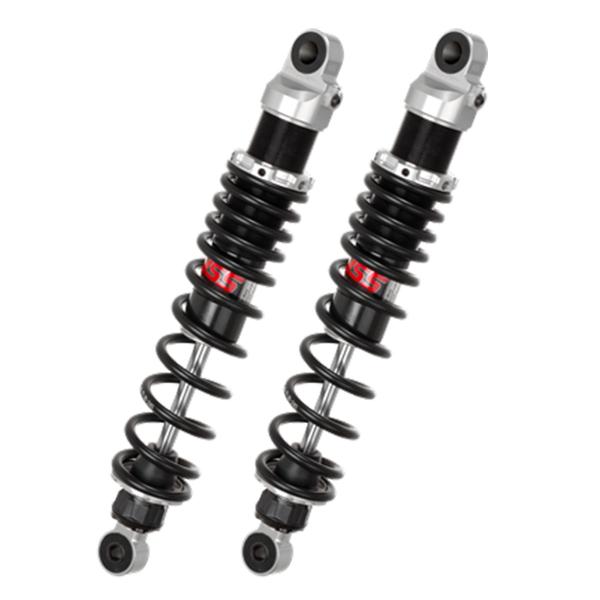 YSS G-Top rear shock absorbers 345mm black spring Maico MC250 1970-1975