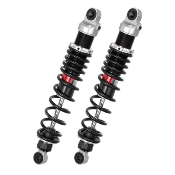 YSS G-Top rear shock absorbers 370mm black spring Yamaha XT500 1976-1989