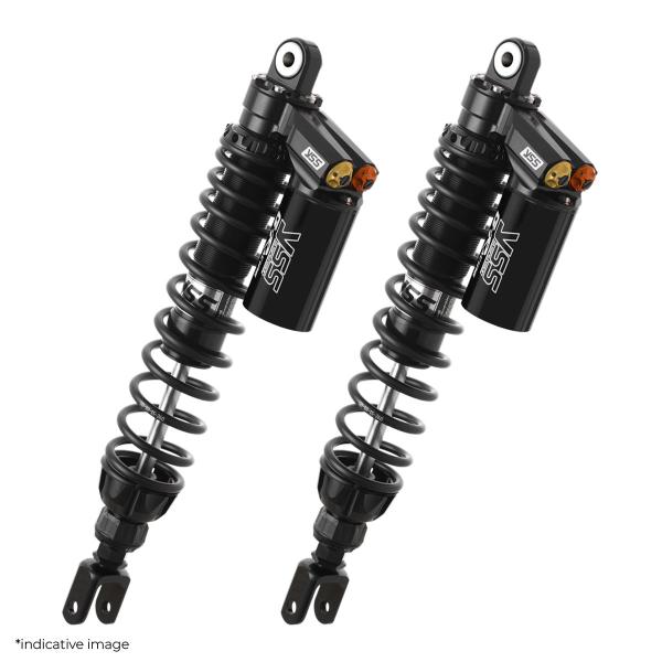 YSS G-Racing black rear shock absorbers 430-440mm Honda Forza 300 2018-2020