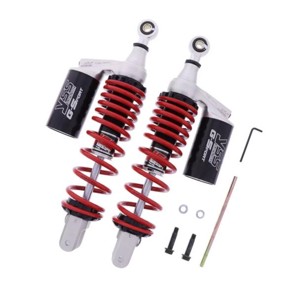 YSS G-Top rear shock absorbers 380-390mm red spring SYM GTS300i 2013-2015