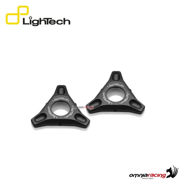 Lightech coppia regolatori molla forcella da 17mm colore nero