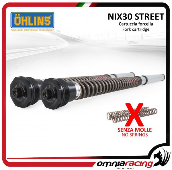 Ohlins FKS NIX30 Street cartucce forcella regolabili senza molle per Yamaha MT09 2014>2020