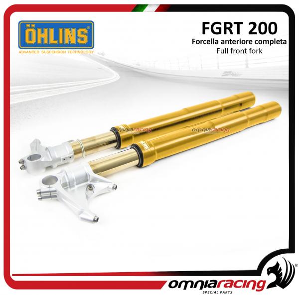 Forcella FGRT200 Ohlins completa di cartucce 30mm foderi oro per Ducati Panigale V2 2020>