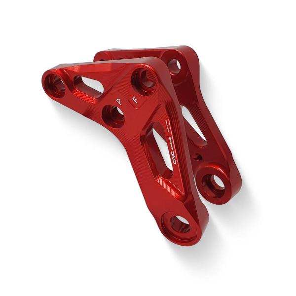 CNC Racing red rear suspension rocker kit Ducati Panigale V2 2020-2024