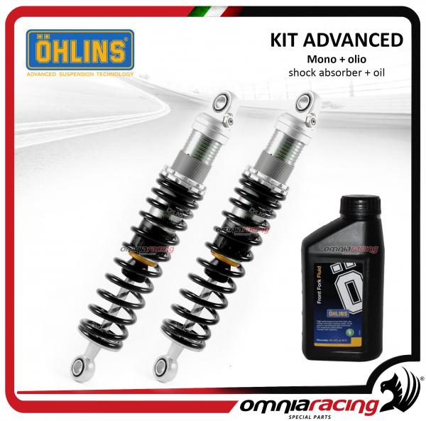 Ohlins kit Advanced coppia di ammortizzatori + olio per HD Dyna Wide Glide 2011>2012