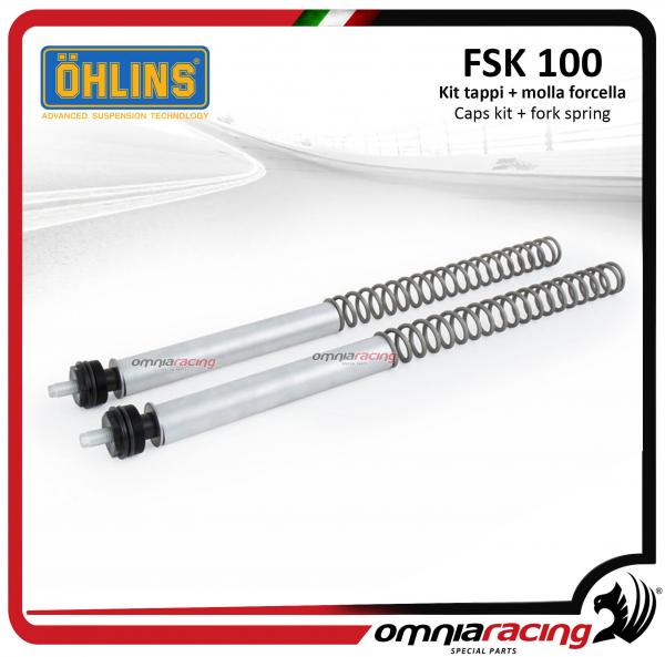 Ohlins FSK100 kit molle forcella anteriore e tappi forcella per Yamaha MT07 2014>2020