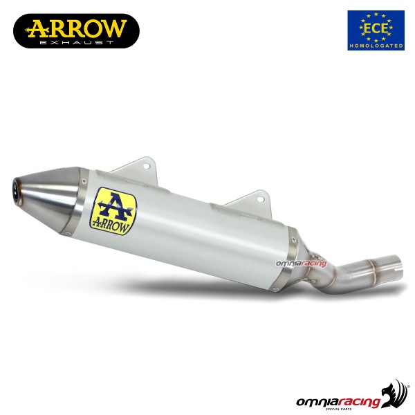 Terminale di scarico Arrow Thunder omologato in alluminio per Malaguti XTM125/XSM125 2019>2020
