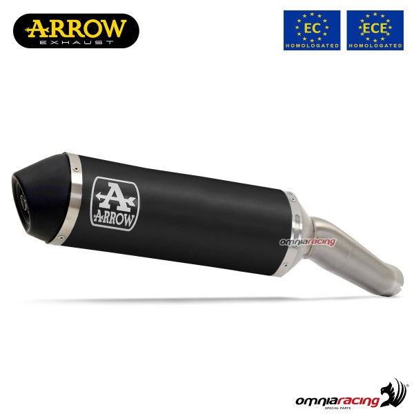 Arrow exhaust Urban slip-on aluminum  dark approved for Piaggio Beverly 300HPE 2021>