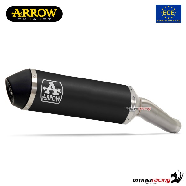 Terminale di scarico Arrow Urban omologato in alluminio dark per Piaggio Beverly 300HPE 2021