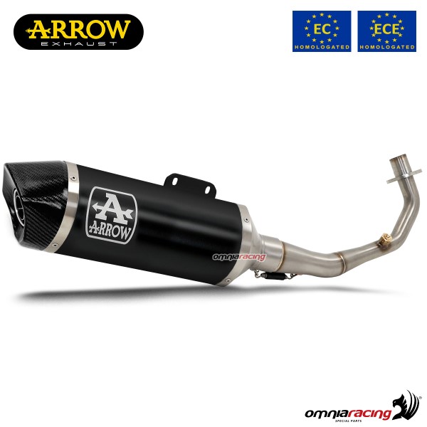 Impianto di scarico completo Arrow Urban omologato in alluminio dark per Honda PCX125 2021