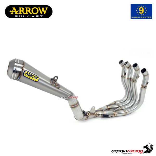 Impianto di scarico completo Arrow Pro-Race omologato in acciaio per Suzuki GSXR600 ie 2006>2007