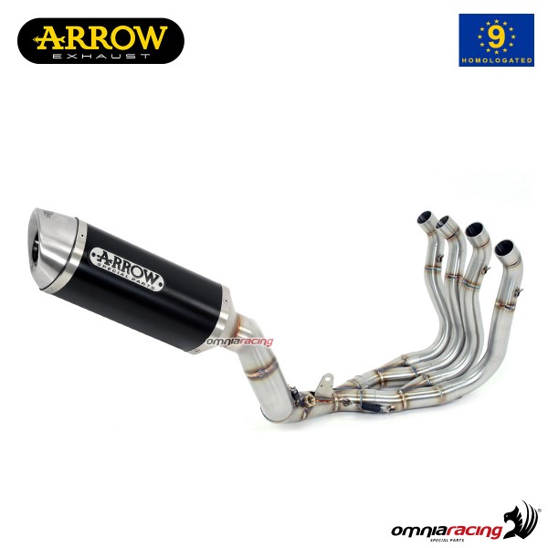 Arrow full system exhaust approved in dark aluminum for Suzuki GSXR750 ie 2006>2007