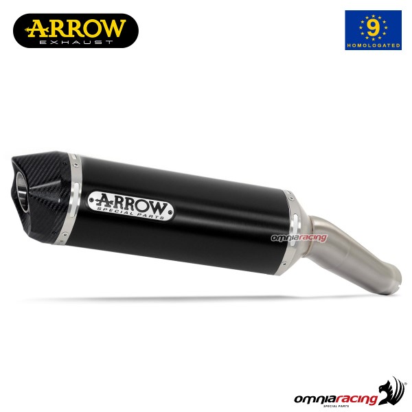 Arrow exhaust Race-Tech slip-on aluminum dark approved for Suzuki GSX650F 2007>2015