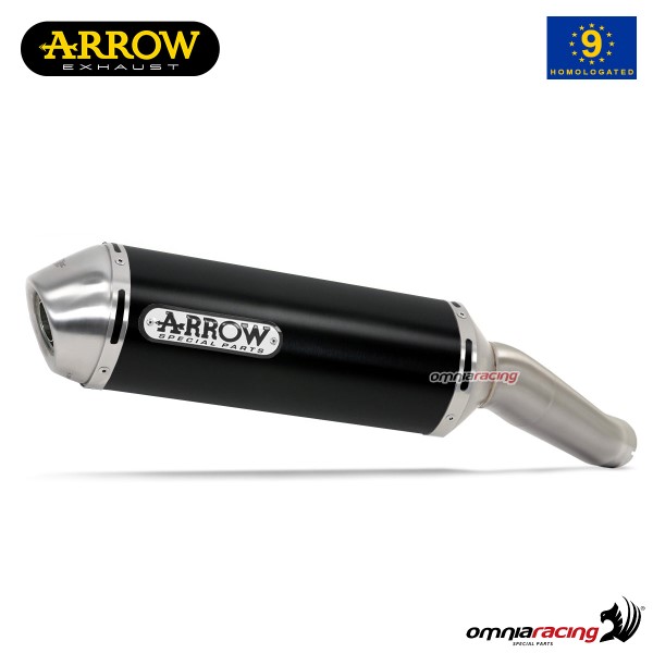 Arrow exhaust Race-Tech slip-on aluminum dark approved for Suzuki GSX650F 2007>2015