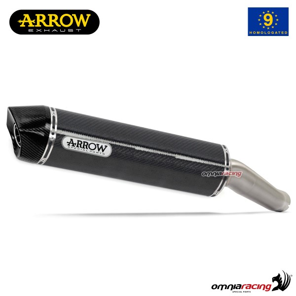 Terminale di scarico Arrow Indy-Race omologato in Carbonio per Honda CBR600RR 2009>2012