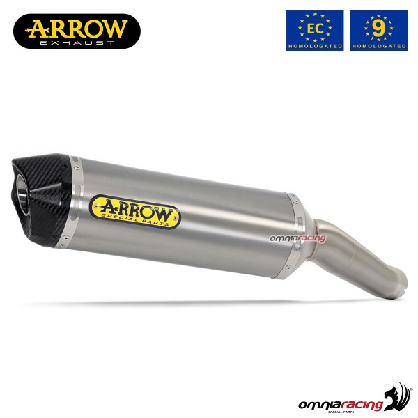 Arrow exhaust Race-Tech slip-on titanium approved for Aprilia RSV4/Factory 2009>2015