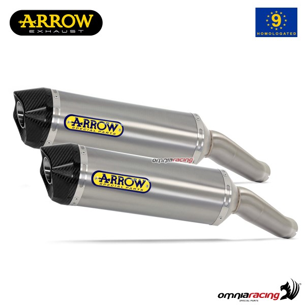 Terminale di scarico Arrow Race-Tech omologato in Titanio per KTM 950SM 2006>2009