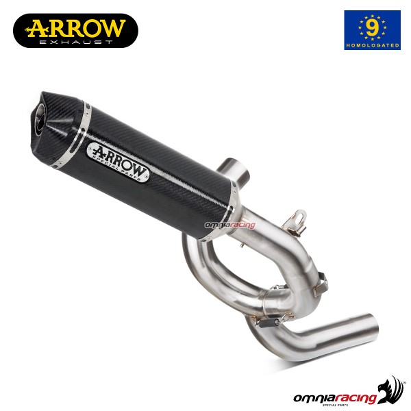 Arrow full system exhaust approved in carbon for Ducati Multistrada 1200/S 2010>2014
