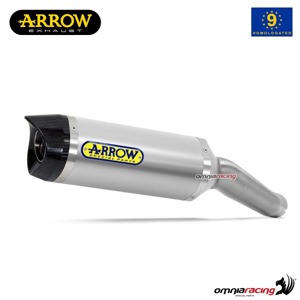 Arrow exhaust Thunder slip-on aluminum approved for Suzuki GSXR750 ie 2011>2016